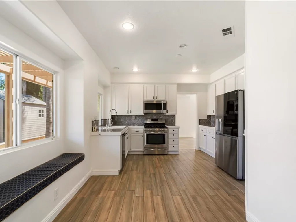 Warm kitchen with natural light